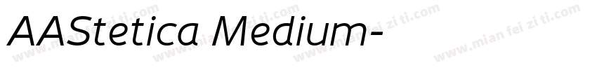 AAStetica Medium字体转换